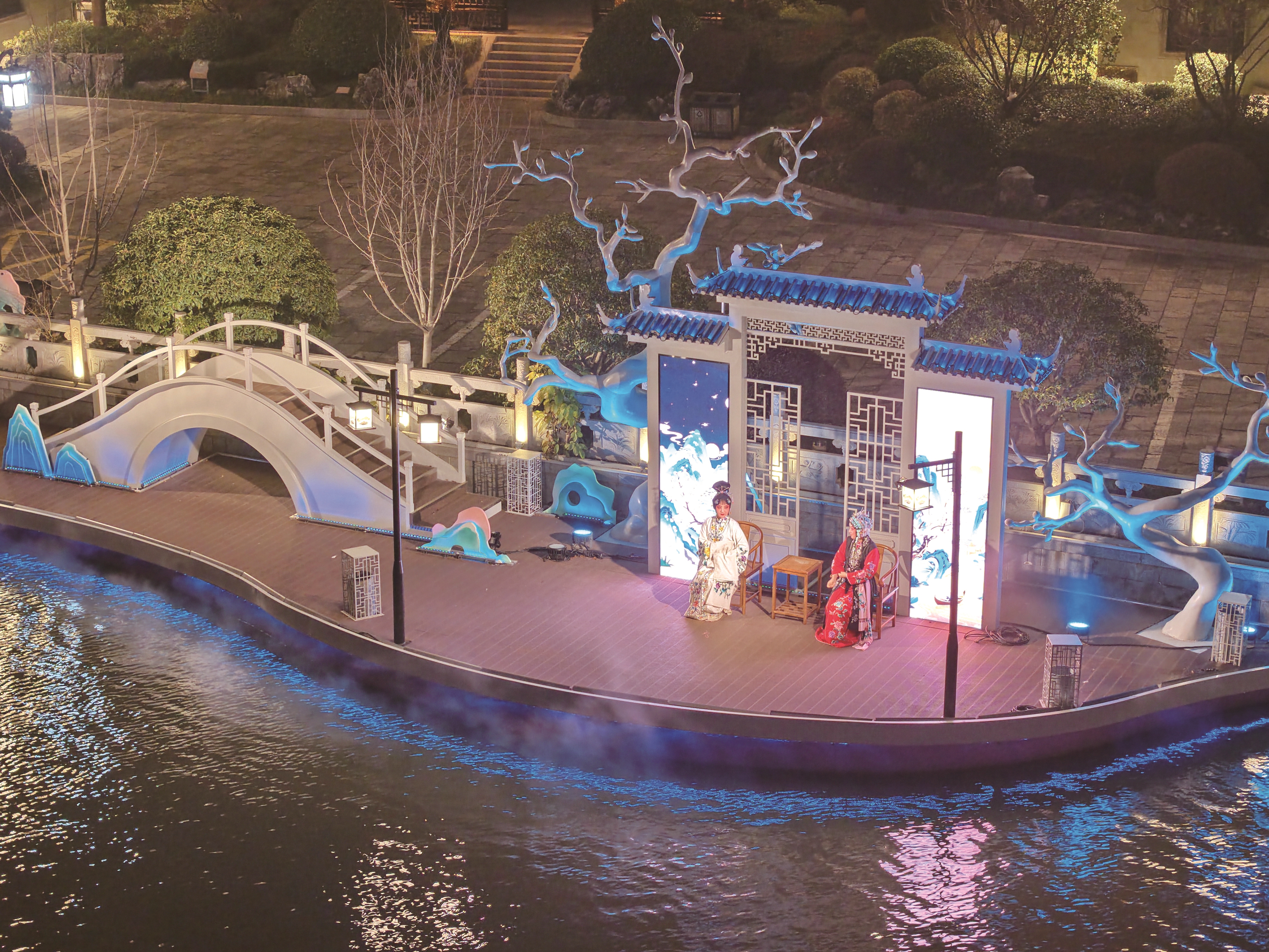 “濠河夜画”沉浸式实景演艺项目正式运营